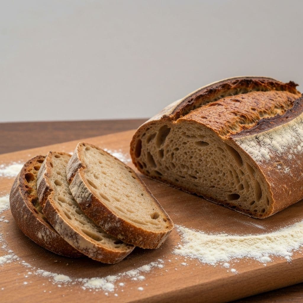 Pagnotta al Grano Arso - ricetta tradizionale pugliese con farina di grano arso